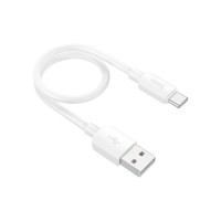 Дата кабель USB 2.0 AM to USB-C 0.25m Hyper 27W X96 white HOCO (6942007609418)