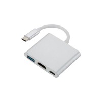 Перехідник Dynamode Dynamode USB3.1 Type-C to 1хHDMI, 1хUSB 3.0, 1хUSB Type-C Fe (Multiport USB 3.1 Type-C to HDMI)