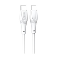 Дата кабель USB-C to USB-C 1.0m 60W High Elastic Zeus XO (NBQ239B_White)