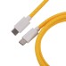Дата кабель USB-C + USB A to USB-C 1.36m Coiled Aviator yellow Keychron (CAB16_KEYCHRON)