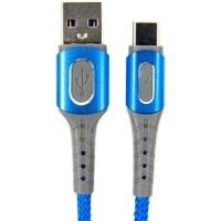 Дата кабель USB 2.0 AM to USB-C 1.0m blue Dengos (NTK-TC-LP-BLUE)