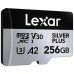 Карта пам'яті Lexar 256GB microSDXC class 10 UHS-I U3 V30 A2 Professional Silver (LMSSIPL256G-BNANG)