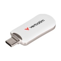 USB флеш накопичувач Verbatim 64GB Plectra White USB-C (30228)