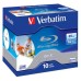 Диск BD Verbatim 25Gb 6x Jewel 10шт Printable (43713)