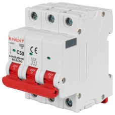 Автоматичний вимикач E.NEXT 3-п e.mcb.stand. 50А C ( 6кА) (s002136)