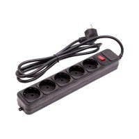 Мережевий фільтр живлення PowerPlant 1.8м, 5 розеток (JY-1056/1.8) (EX610709)