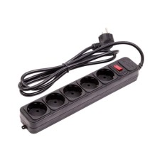 Мережевий фільтр живлення PowerPlant 1.8м, 5 розеток (JY-1056/1.8) (EX610709)