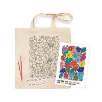 Набір для творчості Rosa Talent екосумка-розмальовка, Funny Flowers, 38х42 см (4823098543510)