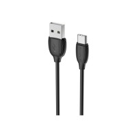 Дата кабель USB 2.0 AM to USB-C 1.0m 3A PVC BX19 black BOROFONE (6931474701794)