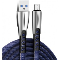 Дата кабель USB 2.0 AM to Micro 5P 1.0m zinc alloy blue ColorWay (CW-CBUM011-BL)