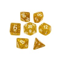 Набір кубиків для настільних ігор Games 7 Days Glitter 7 Dice Set - Gold (g7dglit02)
