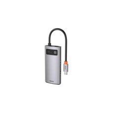 Концентратор Baseus USB-C 4-in-1 3xUSB 3.0 + RJ45 1000Mbps gray (WKWG070113)