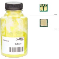 Тонер HP CLJ M180/181 35г Yellow +chip AHK (1505184)