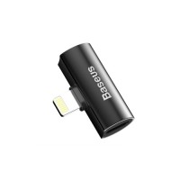 Перехідник L46 Lightning (1 Male / 2 Female) Black Baseus (CAL46-01)