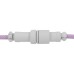 Дата кабель USB-C + USB A to USB-C 1.36m Coiled Aviator purple Keychron (CAB17_KEYCHRON)