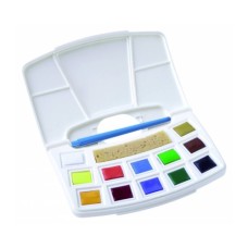 Акварельні фарби Royal Talens Art Creation Pocket box Muted Colours 12 кольорів в кюветах пензлик і спонж (8712079408794)