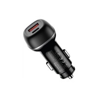 Зарядний пристрій ColorWay USB-C PD45W + USB QC3.0 car adapter (CW-CHA067PD-BK)