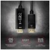 Кабель мультимедійний HDMI M to DisplayPort M 1.8m 4K30Hz black AXAGON (RVD-HI14C2)