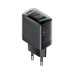 Зарядний пристрій Acefast 2xUSB 30W (USB-C+USB-A) Gan A98 Black (6974316283263)