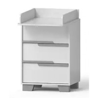 Комод-пеленатор Angelo Loft 60 см біло-сірий 60х51х90 (19023)