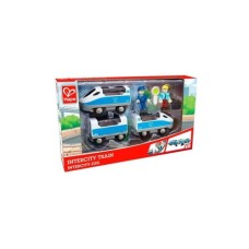 Залізниця Hape Набір для іграшкової залізниці Поїзд Інтерсіті з вагонами (E3728)