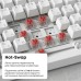 Клавіатура Ajazz AK820 Red Switch USB-C UA White (AK820-R-W)