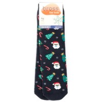 Шкарпетки дитячі Bross новорічні махрові (10436-6-8-blue)