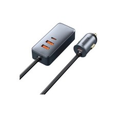 Зарядний пристрій Baseus 2xUSB-C + 2xUSB 120W + extension cord gray (CCBT-A0G)