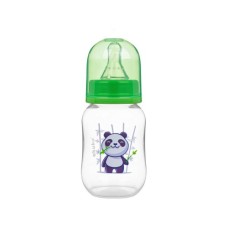 Пляшечка для годування Akuku Зелена Панда, 125 мл (A0104)