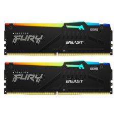 Модуль пам'яті для комп'ютера DDR5 64GB (2x32GB) 6000 MHz Beast RGB EXPO Kingston Fury (ex.HyperX) (KF560C30BBEAK2-64)