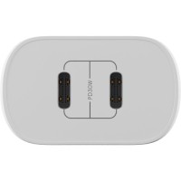 Зарядний пристрій Globex 2xUSB-C 30W FastPower white (30WCC)