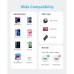 Дата кабель USB-C to Lightning 1.8m nylon 322 black Anker (A81B6G11)