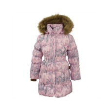 Пальто Huppa GRACE 1 17930155 світло-рожевий з принтом 110 (4741468585444)