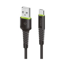 Дата кабель USB 2.0 AM to Type-C 2.0m CBFLEXT2 Black Intaleo (1283126521423)