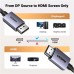 Кабель мультимедійний DisplayPort M to HDMI M 1.5m V2.0 4K30Hz DP125 black Ugreen (35841)