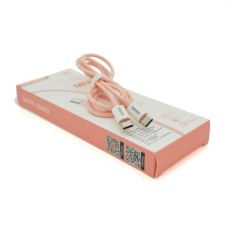 Дата кабель USB 2.0 AM to Lightning 1.0m 2.4A Pink iKAKU (KSC-723-P-L)