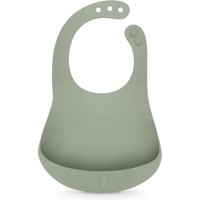 Нагрудничок Suavinex Colour Essence силіконовий, зелений (402976)