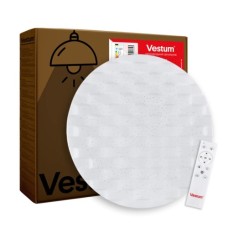 Світильник Vestum CELL зоряне небо 80W 3000K-6500К з ДК 1срібло (VS-91005)