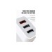 Зарядний пристрій XO USB L72 (3A, QC3.0, 3 Usb) + cable Micro USB White (XO-L72-BK)