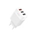 Зарядний пристрій XO USB L72 (3A, QC3.0, 3 Usb) + cable Micro USB White (XO-L72-BK)