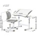 Парта зі стільцем Evo-kids Ergo Grey (Evo-07 Ergo G)