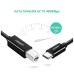Кабель для принтера USB-C 2.0 to BM 2.0m US241 black Ugreen (50446)