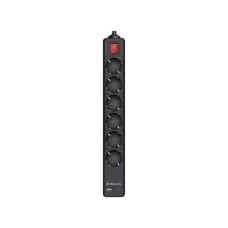 Мережевий подовжувач REAL-EL RS-PROTECT 605 3m, black (EL122300041)
