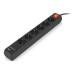 Мережевий подовжувач REAL-EL RS-PROTECT 605 3m, black (EL122300041)