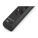 Мережевий подовжувач REAL-EL RS-PROTECT 605 3m, black (EL122300041)