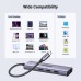 Концентратор Ugreen USB-C to HDMI + 3xUSB 3.0 + PD CM511 gray (15596)