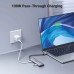 Концентратор Ugreen USB-C to HDMI + 3xUSB 3.0 + PD CM511 gray (15596)