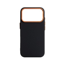 Чохол до мобільного телефона Armorstandart LikeCarbon2 SE MagCase Apple iPhone 17 Pro Kevlar Black Orange (ARM89164)