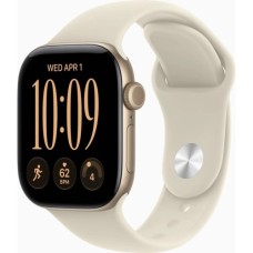 Смарт-годинник Apple Watch Series 12 GPS 42mm Light Gold Aluminium Case with Sand Sport Band - S/M (MJED4RK/A)