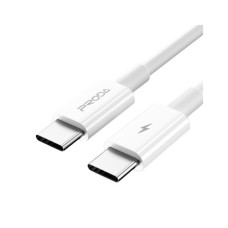 Дата кабель USB-C to USB-C 1.0m 20W 5A white Proda (PD-B26a-WHT)